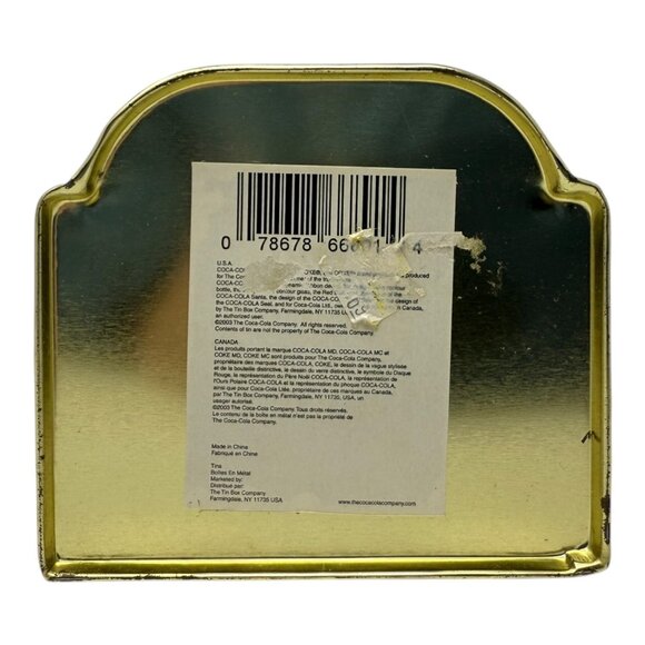 Coca-Cola Hinged Lid Retro Style Tin Container Nostalgic Diner Scene Vintage - Picture 6 of 8